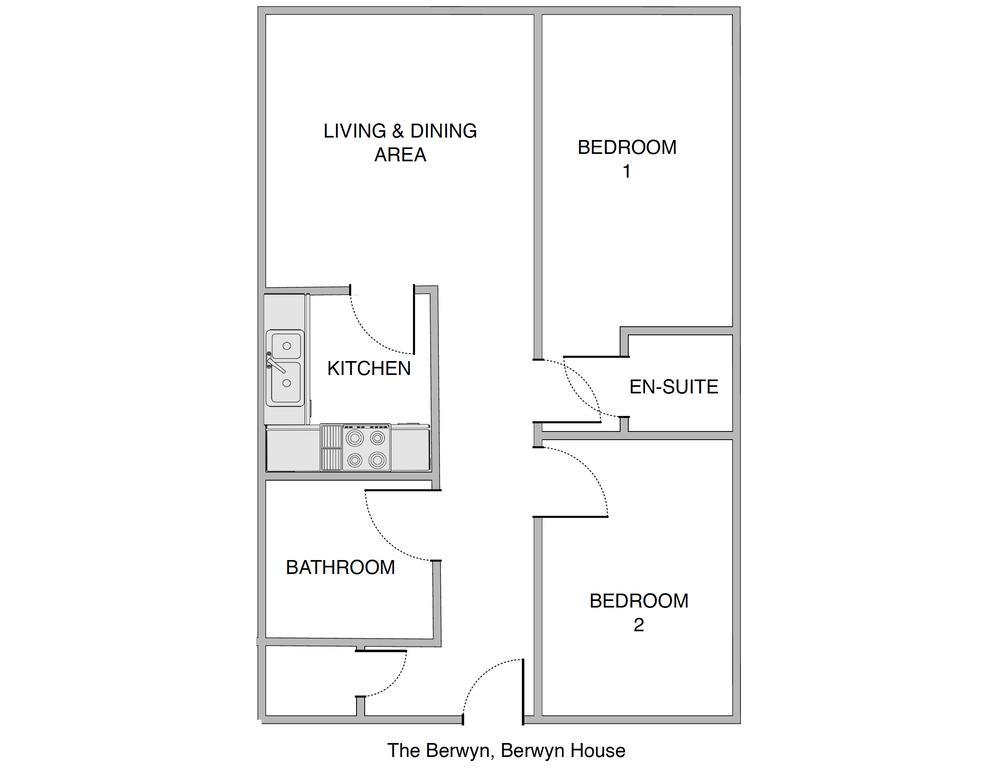 The Berwyn - Berwyn House Apartment เร็กซ์แฮม ภายนอก รูปภาพ